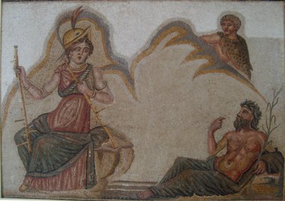 Mosaic Exhibited at the Neapolis Museum of Babeul-Tunisia by Habib M’henni
